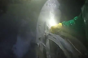 江门消防水池堵漏现场
